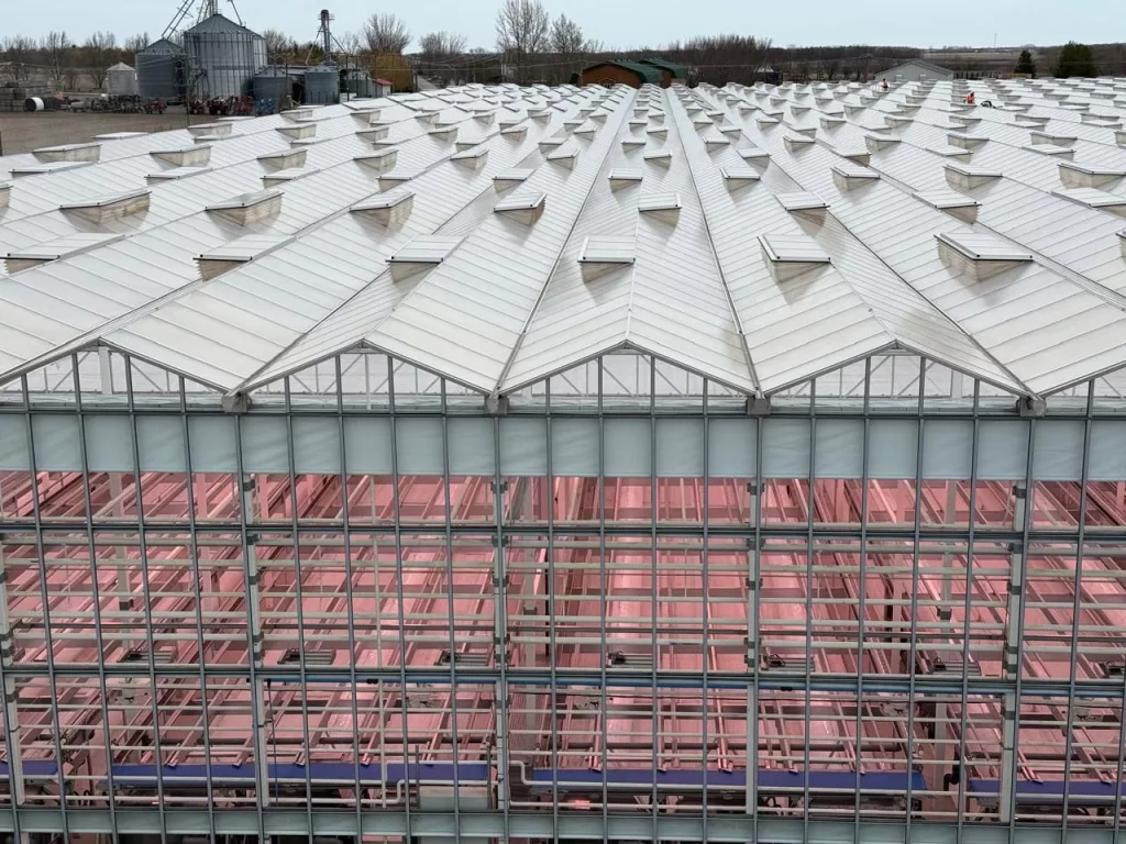 Harnois Greenhouses announces 1st Major Vermax Glass Greenhouse Project with VegPro International vegpro vermax glass greenhouse